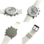 GUCCI G Chrono Quartz Stainless Steel Watch for Men, White and Silver, 29963 - Image 3