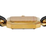 CHANEL Premiere M Quartz Watch with Black Dial and Plated Leather Strap for Women - Image 5