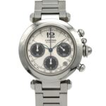 Cartier Pasha C Chronograph W31048M7 Stainless Steel Automatic Watch