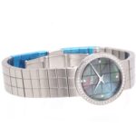 Christian Dior La D de CD047110M002 Watch with 4 Diamonds and Diamond Bezel, Stainless Steel, Women's, 39934 - Image 5