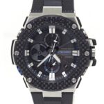 CASIO G-Shock G-STEEL GST-B100 Men's Watch, Tough Solar, 20 ATM Water Resistant, Black/Blue