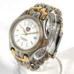 TAG HEUER S05.013M Cell Series Professional 200 Two-Tone Men's Watch, Stainless Steel/GP, Silver - Image 2