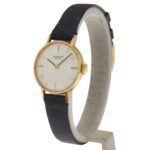 International Watch Company (IWC) Vintage Watch, Caliber 41, 18K Yellow Gold x Leather Strap, Manual Winding, Analog Display, Silver Dial, Ladies'. - Image 2
