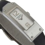 Hermes Kelly II watch KT1.210, stainless steel, quartz, analog display, white dial, women's watch. - Image 3