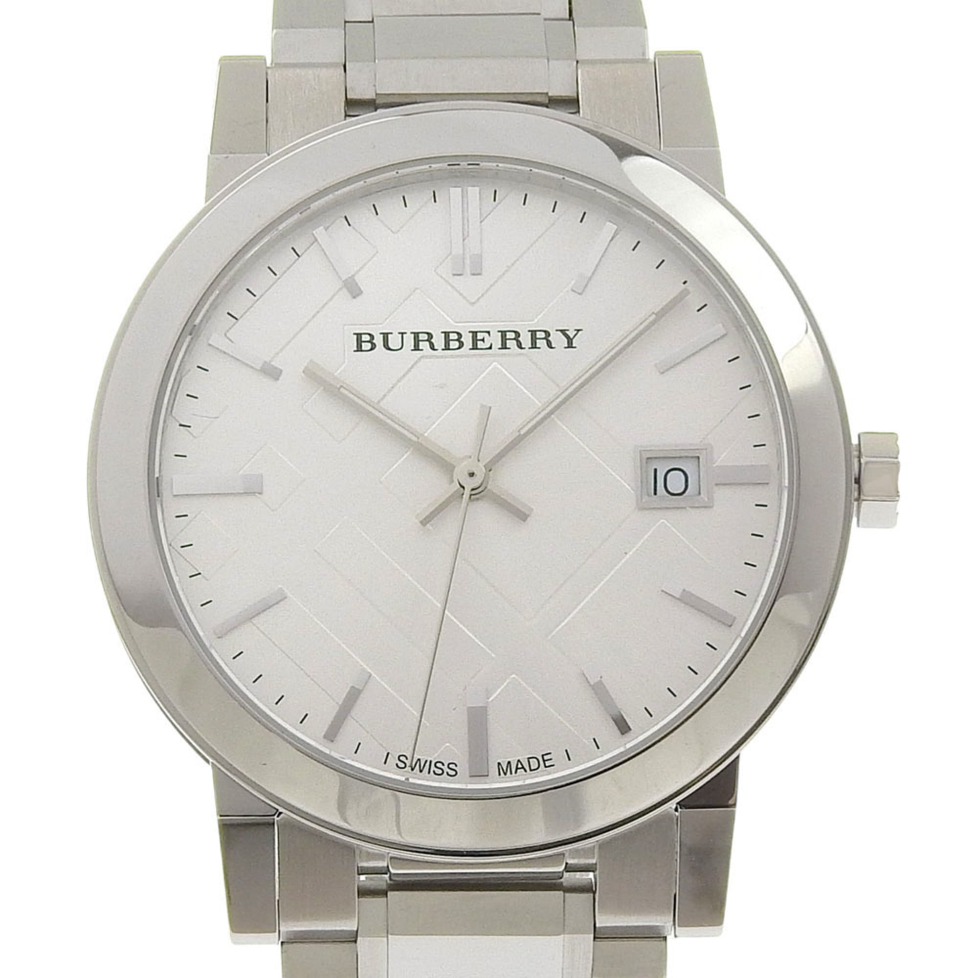 2000_6f2002b9-c780-4602-89a3-39fa0db30b2f.jpg Burberry BU9000 Stainless Steel Watch, Silver, Quartz, Analog Display, Silver Dial, Women's. - Image 1