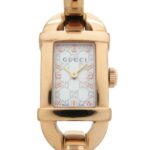 Gucci 6800L Pink Gold Shell Dial Stainless Steel White Quartz Watch 1683GUCCI