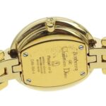 Christian Dior Bakira Watch D46-154-4 Gold Plated Quartz Analog Display Black Dial Women's I120224009 - Image 6