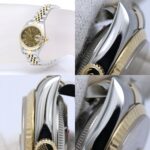 ROLEX Datejust 10P Diamond Houndstooth Gold 69173G Wo 40548 - Image 7