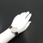 Louis Vuitton Tambour Q12MG Wo 8 Diamonds Silver Quartz - Image 4