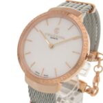 Unused Charriol Saint-Tropez Stainless Steel White Shell with Dial and Pink Gold Quartz Wristwatch 0595 CHARRIOL - Image 3