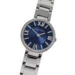 Tiffany & Co. Women's Atlas Diamond Quartz Watch, Stainless Steel (SS), Silver/Navy, 69291651.