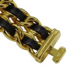 Chanel CHANEL Women's Watch Brand Premiere Quartz QZ GP Leather M Size H0001 Square Gold Black - Image 4