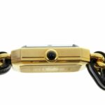 CHANEL Premiere S Watch H0001, Gold-Plated Leather Quartz Movement, Analog Display, Black Dial, Women's - Image 6