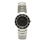 BVLGARI Watch BB23SS Quartz Black Dial Stainless Steel Women's - Image 2