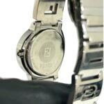 FENDI 3050L Logo Stainless Steel Quartz Wrist Silver 31132 - Image 6