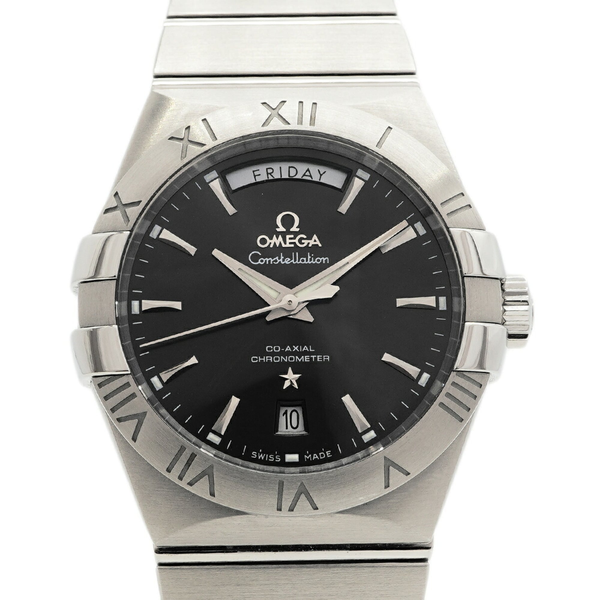 2000_751ee3d2-7518-4219-b7ff-a01e2133eef6.jpg Omega Constellation Day-Date Co-Axial 123.10.38.22.01.001 Black Dial - Image 1