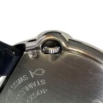 Cartier Ballon Bleu de watch, total weight 27.7g, stainless steel, genuine leather strap, diamonds, quartz movement, silver dial, W4BL0002 - Image 8