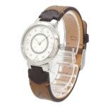Louis Vuitton Tambour Q12MG Wo 8 Diamonds Silver Quartz - Image 3