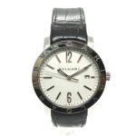 BVLGARI Bvlgari BB41WSLD Automatic Date with Stainless Steel/Leather Strap Silver