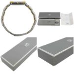 Hermes watch, CroisiÃ¨re, white, silver, gold, CR1.240 battery-operated, stainless steel, quartz movement. - Image 4