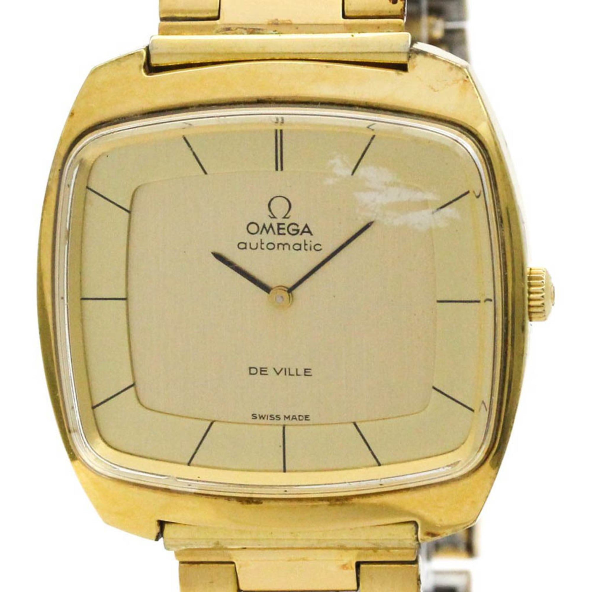 2000_7710b301-d091-468b-a3e8-96008f6544ad.jpg OMEGA De Ville Cal 711 Gold Plated Automatic Mens Watch 151.0051 - Image 1