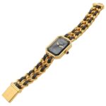 Chanel CHANEL PremiÃ¨re S Watch, Gold Plated (GP), Leather Strap, Women's, Black, H0001 - Image 4