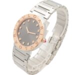 BVLGARI Bulgari 12-Diamond Watch, 18K Pink Gold (PG) Stainless Steel, Women's, Gray Tone, BBP33SG - Image 2