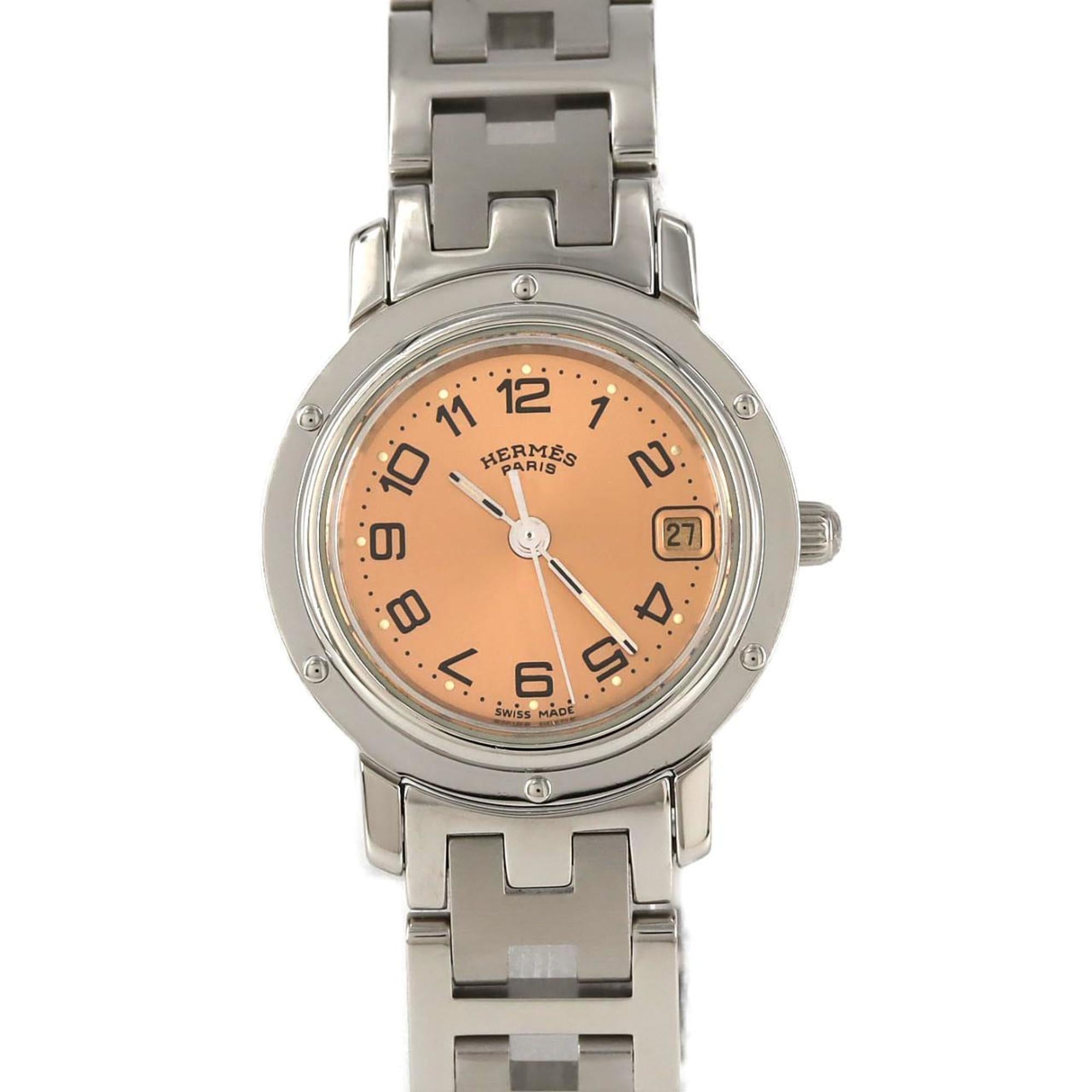 2000_77ce5b5b-c1d6-4c20-9ab6-2f5fc9dd3b81.jpg Hermès Clipper CL4.210 Stainless Steel Quartz Watch - Image 1