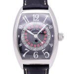 Franck Muller Vegas Roulette Big Face 8880VEGAS Automatic Watch SS/Embossed Leather Black Dial 0760FRANCK MULLER Men's