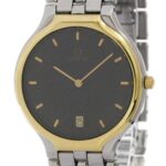 OMEGA De Ville Symbol K18 Gold Steel Quartz Mens Watch 196.0316