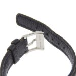 Bvlgari Quadrato SQ22SL Women's Watch, Stainless Steel with Embossed Leather, Quartz Movement, Analog Display, Black Dial - Image 8