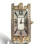 HARRY WINSTON 330 LQWL.M D3.1 Diamond Bezel Lady Avenue C Women's Watch, 18K Gold, Au750, White