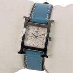 HERMES H-Watch HH1.210 White Dial Blue Silver Color Women's Watch - Image 2