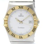 OMEGA Constellation 18K Gold Steel Quartz Mens 396.1070