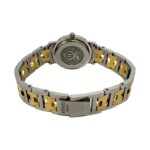 HERMES Clipper Stainless Steel GP Quartz Wrist Silver/Gold 23912 - Image 8