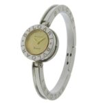 BVLGARI Bzero1 BZ22S Women's Stainless Steel Quartz Analog Watch with Brown Shell Dial - Image 2