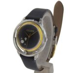 Citizen B036 S112052 Women's Watch, Black Dial, 3 Hands, 5 Diamonds, Stainless Steel, Leather Strap, Eco-Drive, Approx. 32mm - Image 2