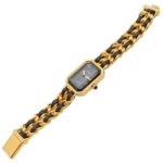 Chanel CHANEL PremiÃ¨re S Watch, Gold Plated (GP), Leather Strap, Women's, Black, H0001 - Image 4