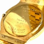 Christian Dior Moon Phase Triple Calendar Watch, Total Weight 70.6g, GP (Gold Plated) finish, Quartz movement, White dial, Item No. 61.271 - Image 5