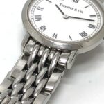 TIFFANY&Co. Tiffany M1510 Classic Quartz Round 2 Hand Analogue Watch SS Ladies Silver - Image 7
