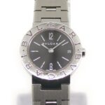 BVLGARI Women's Dress Watch BB23SS Black Dial Wristwatch