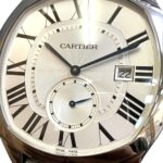 Cartier Drive de LM wristwatch, total weight 74.8g, stainless steel, rubber strap, automatic movement, silver dial, WSNM0004 - Image 3