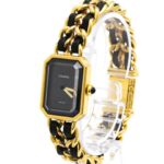 CHANEL Premiere Size L Gold Plated Quartz Ladies Watch H0001 - Image 2