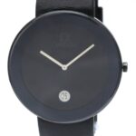 OMEGA Art Collection Ceramic Leather Quartz Mens