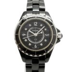 Chanel J12 Diamond H2569 Black Dial Wo