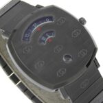 Gucci Grip Watch, 157.3 Stainless Steel, Black Quartz Movement, Analog Display, Dial, Men's - Image 3