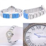 CARTIER Cartier Ballon Bleu SM Bezel Diamond WE902079 Women's Watch K18PGxSS 40308 - Image 5