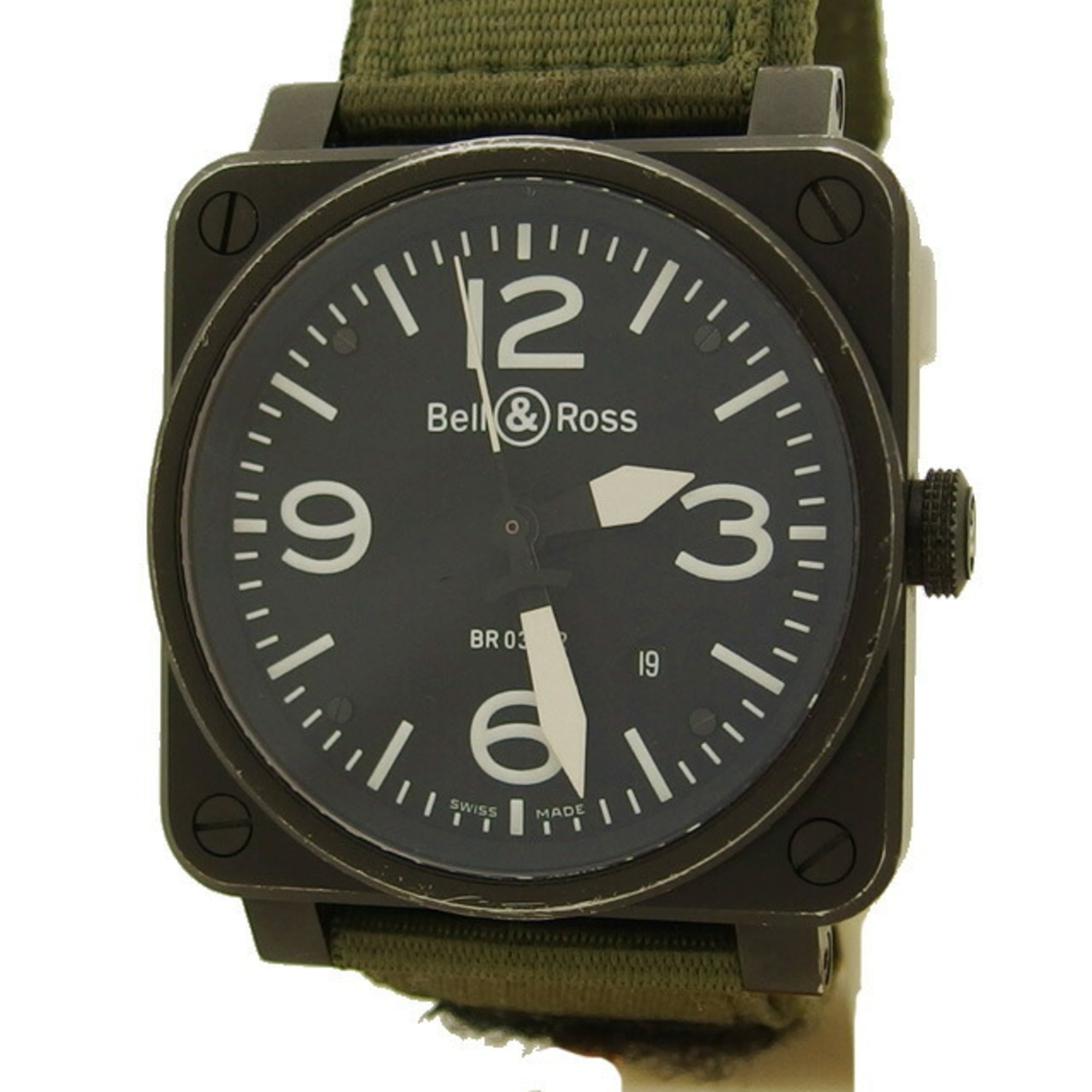 2000_7f590d60-d682-4c7d-a766-af9214112248.jpg Bell & Ross Aviation BR03-92 Men's Watch with Black Dial - Image 1