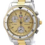 TAG HEUER 2000 Professional Chronograph Gold Plated Steel Watch CE1121