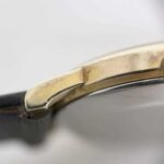 Omega De Ville Watch f-25030 Gold Black Women's SS Leather Manual Winding OMEGA Dial Analog Stainless Steel - Image 8